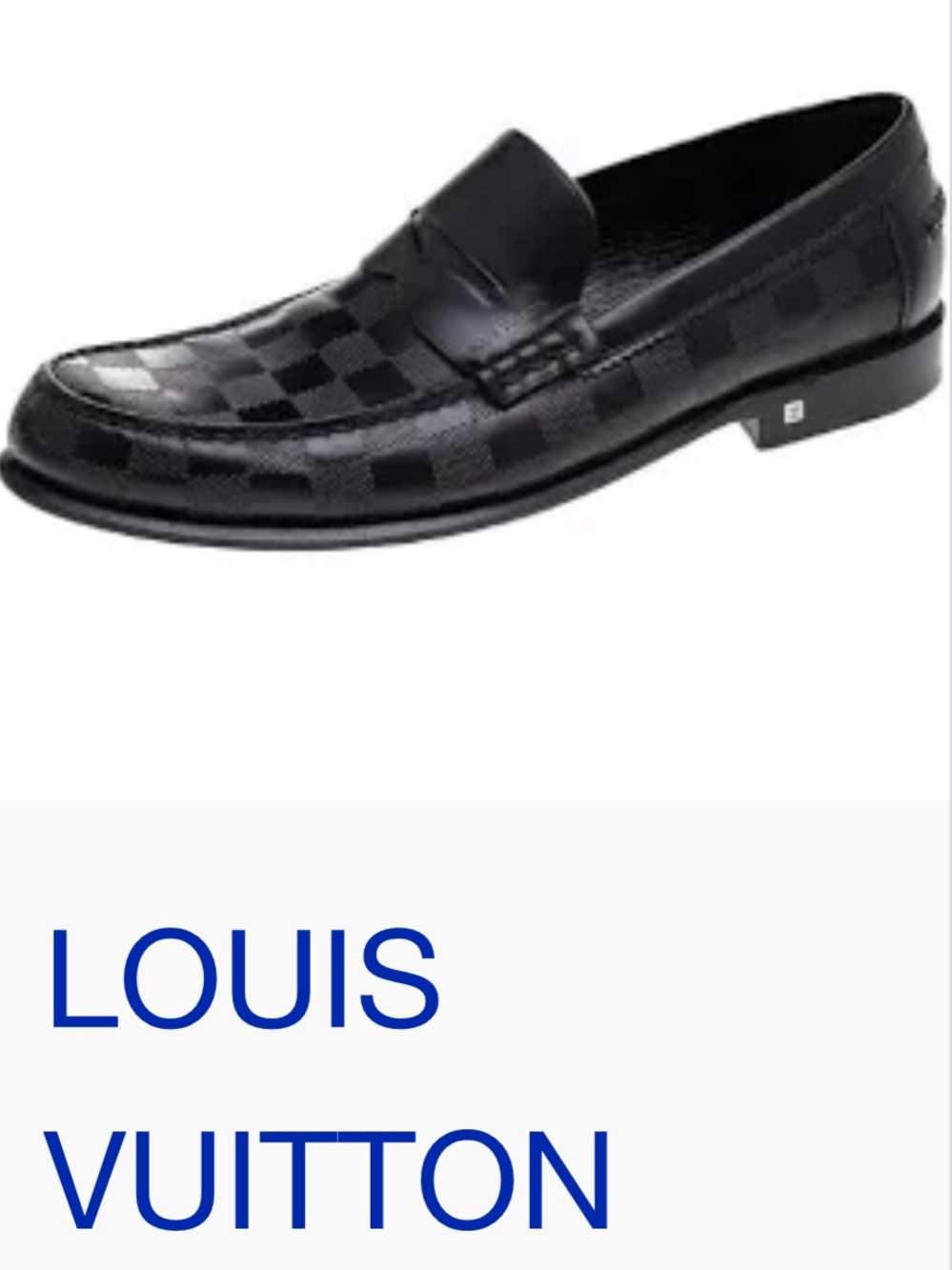 Louis Vuitton Black Men’s Leather Penny Loafers